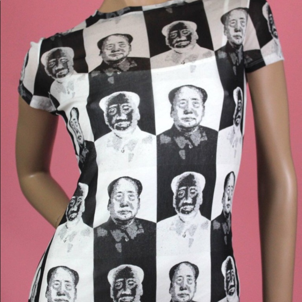 Mao ze dong print shirt